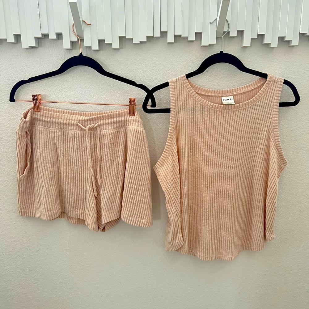 SOMA | matching high neck muscle tank & tie shorts